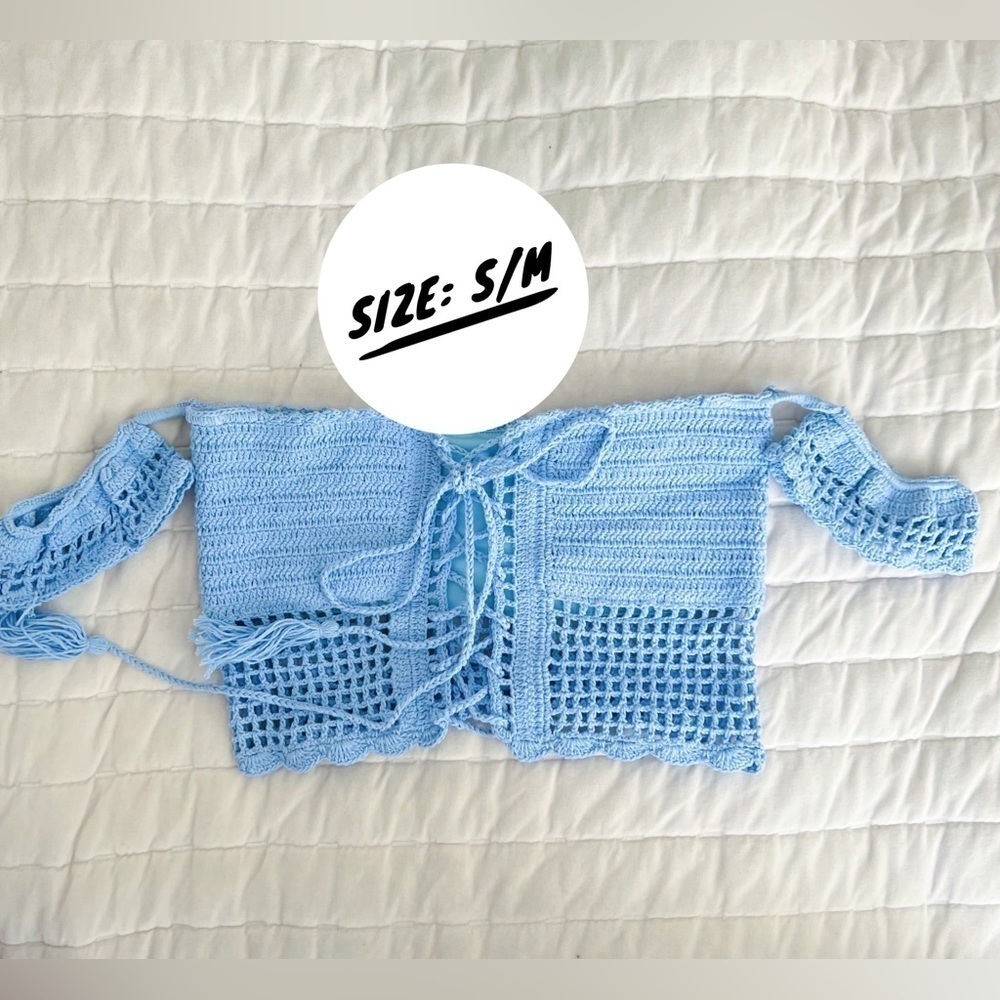 ANDI BAGUS 3 Piece Set: Yogi Wrap Cardigan + Lotus Hi Bottom + Off Shoulder Top - Picture 12 of 14